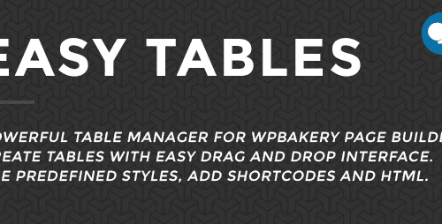 Easy Tables for WPBakery Page Builder 2.0.2