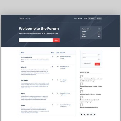 Forum WordPress Theme 2.0.4