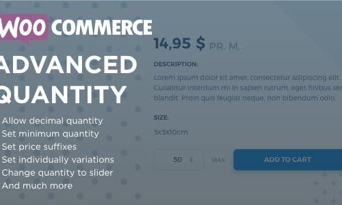 WooCommerce Advanced Quantity 3.0.4