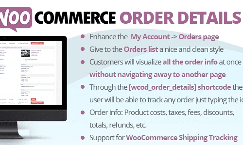 WooCommerce Order Details 3.0