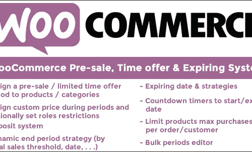 WooCommerce Pre-sale, Time offer & Expiring System 10.9