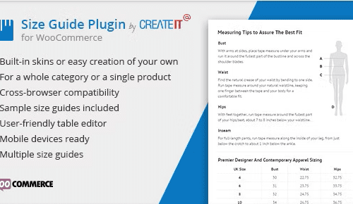 WooCommerce Product Size Guide 3.7