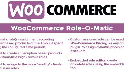 WooCommerce Role-O-Matic 8.9