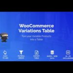 WooCommerce Variations Table 1.4.6