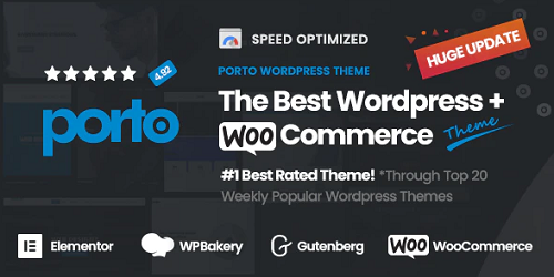 Porto Responsive WordPress + eCommerce Theme 6.4.0